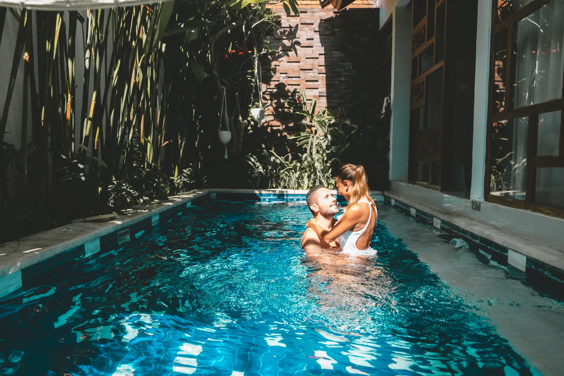 Piscina immersa nel verde a Ubud